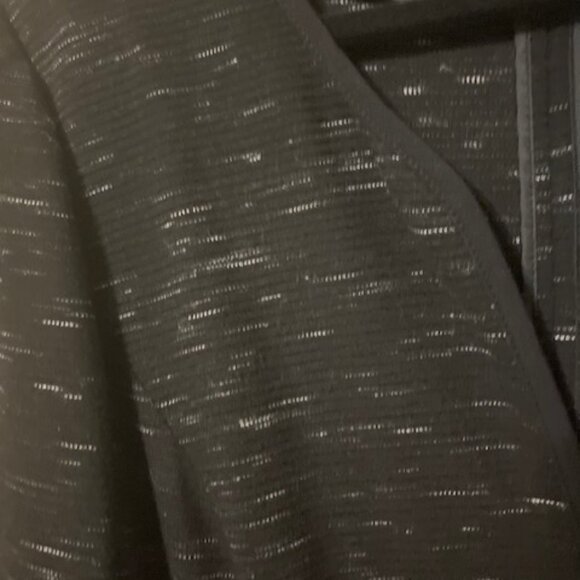 Black Ribbed Pattern Cardigan - Picture 5 of 6